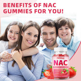 Mchokuu NAC Gomitas sabor fresa, textura suave y agradable para adultos y niños.