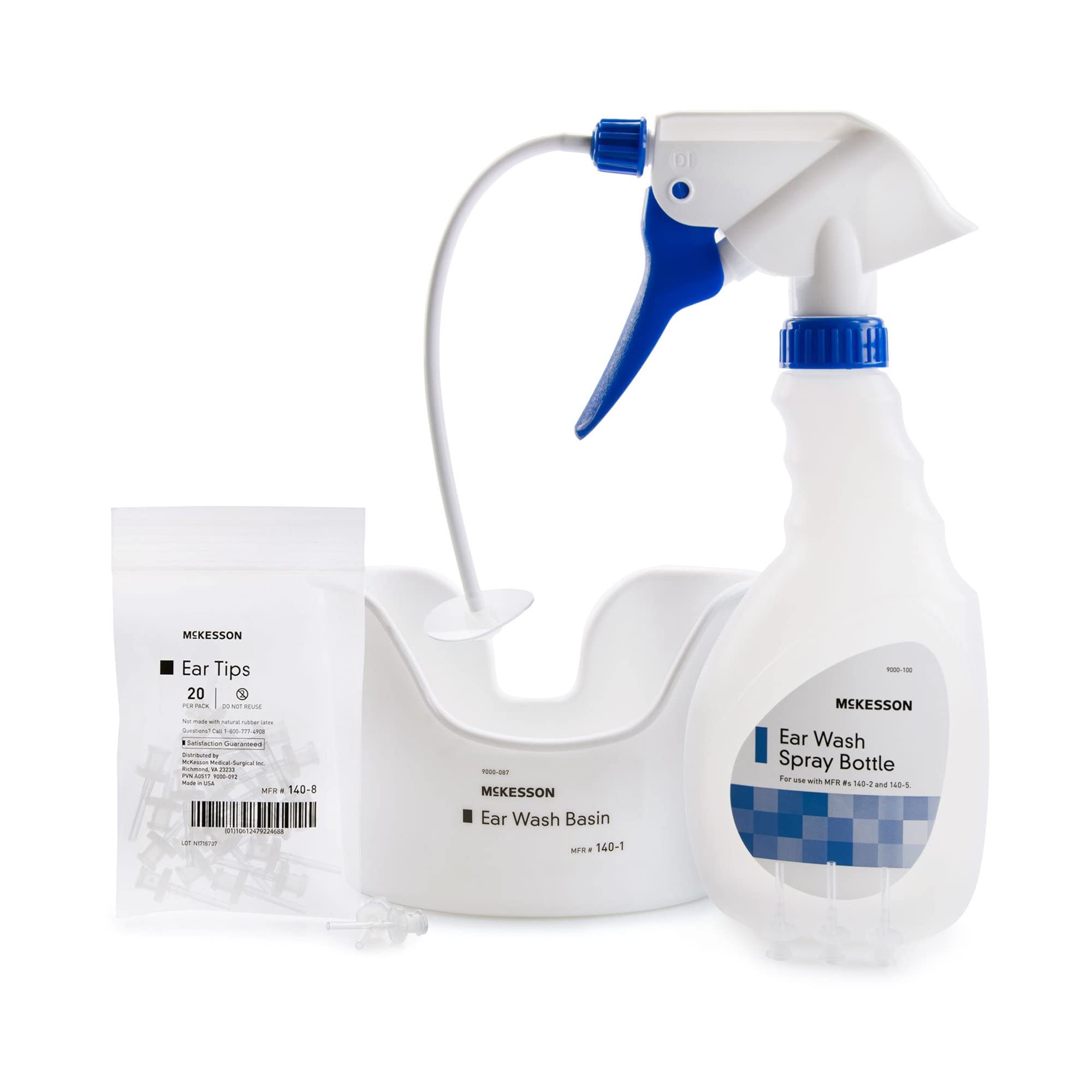 McKesson kit de lavado de oídos: botella rociadora para limpieza suave en casa.