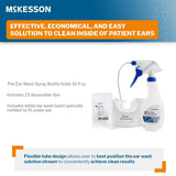 Tubo flexible McKesson: flujo controlado para limpieza de oídos.