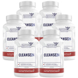 NATION HEALTH MD MD Cleanse24, frente del bote, apoyo digestivo suave para mayor comodidad diaria.