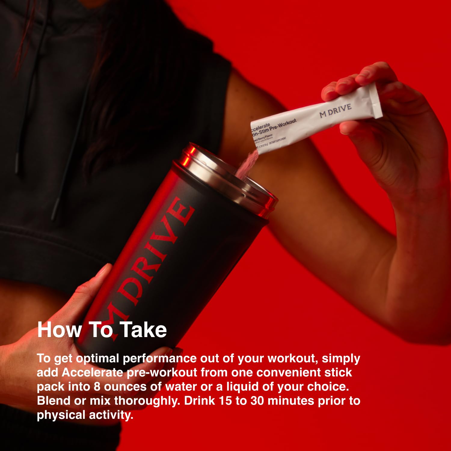 Escena de entrenamiento en gimnasio con Mdrive Accelerate.
