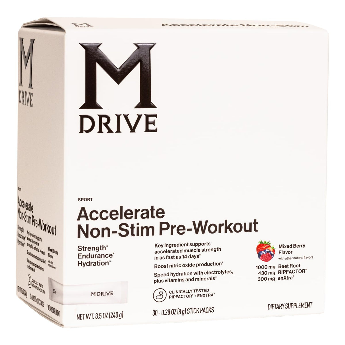Mdrive Accelerate sobre porcion individual lista para preentrenamiento.