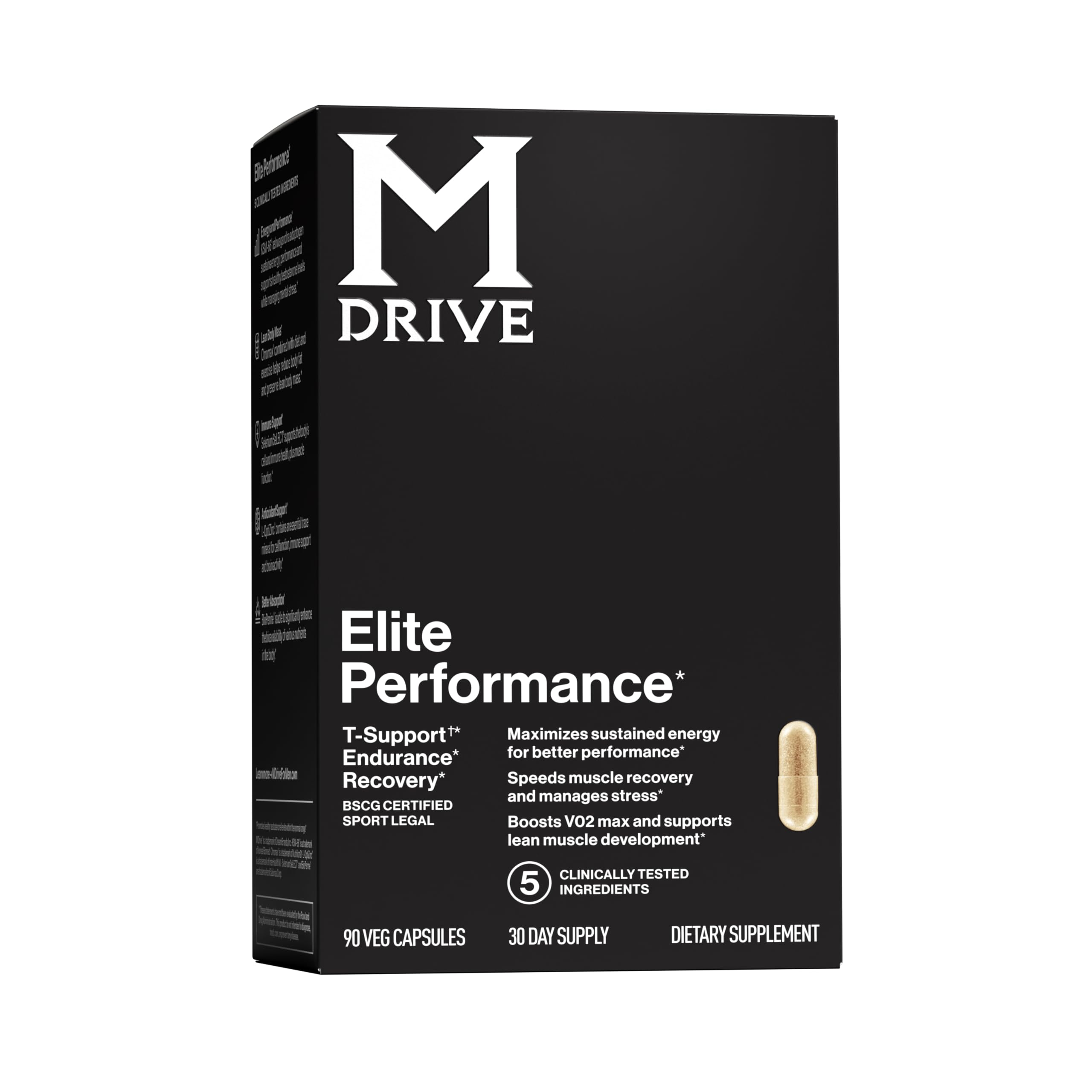 Cápsulas Mdrive Elite: apoyo para energía diaria y recuperación.