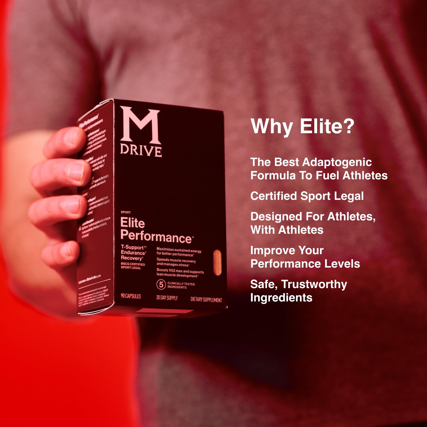 Dosis diaria sugerida de Mdrive Elite para uso cotidiano.