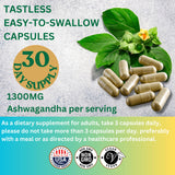 ME GUSTA HEALTH Ashwagandha cápsulas, en caja, envase práctico para el día.