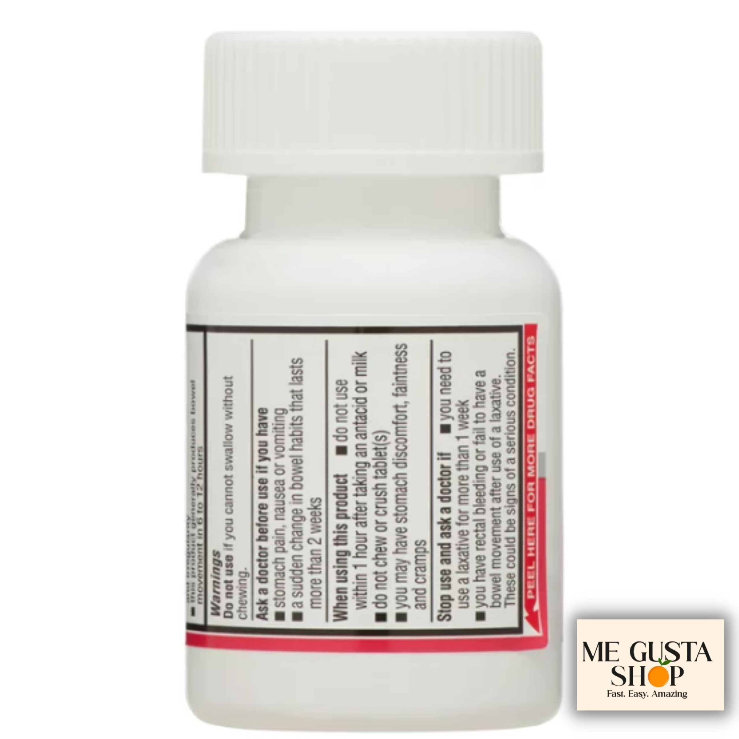 ME GUSTA SHOP Bisacodilo 5 mg, dos frascos de tabletas