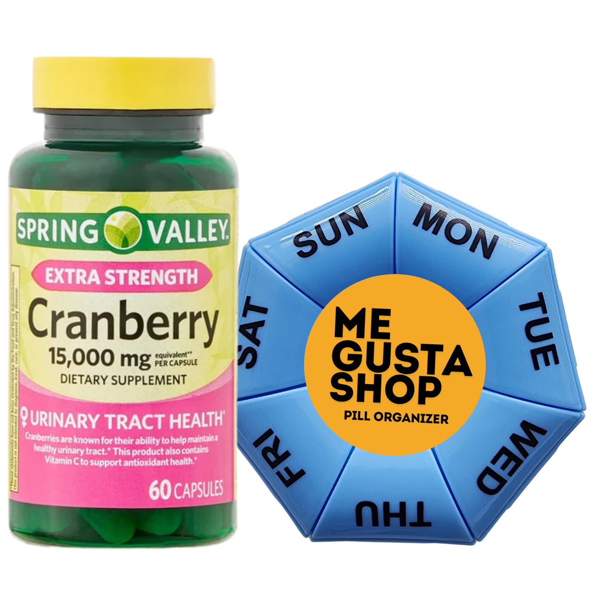 ME GUSTA SHOP Spring Valley Cranberry, botella para uso diario.