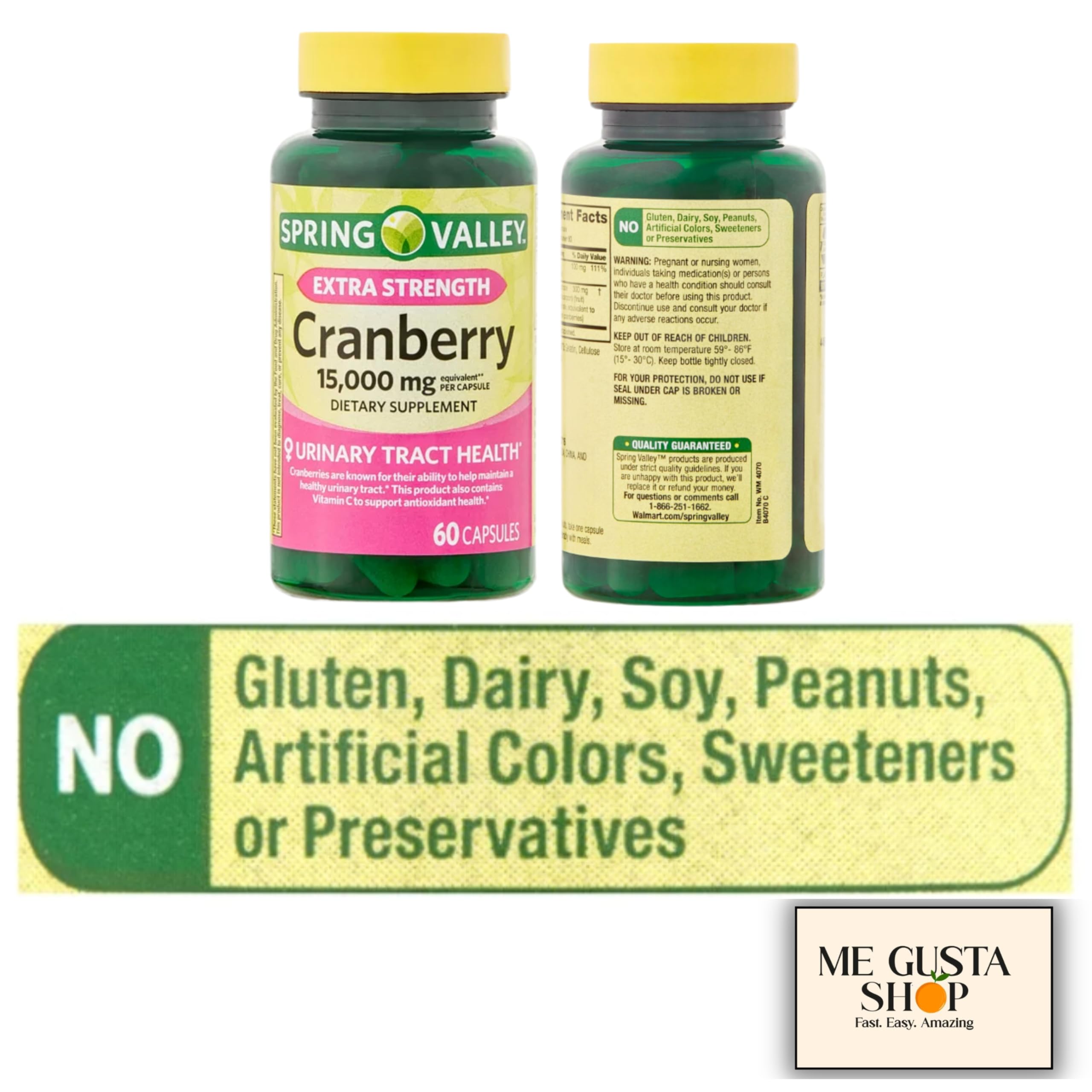 ME GUSTA SHOP Spring Valley Cranberry, caja de empaque visible.