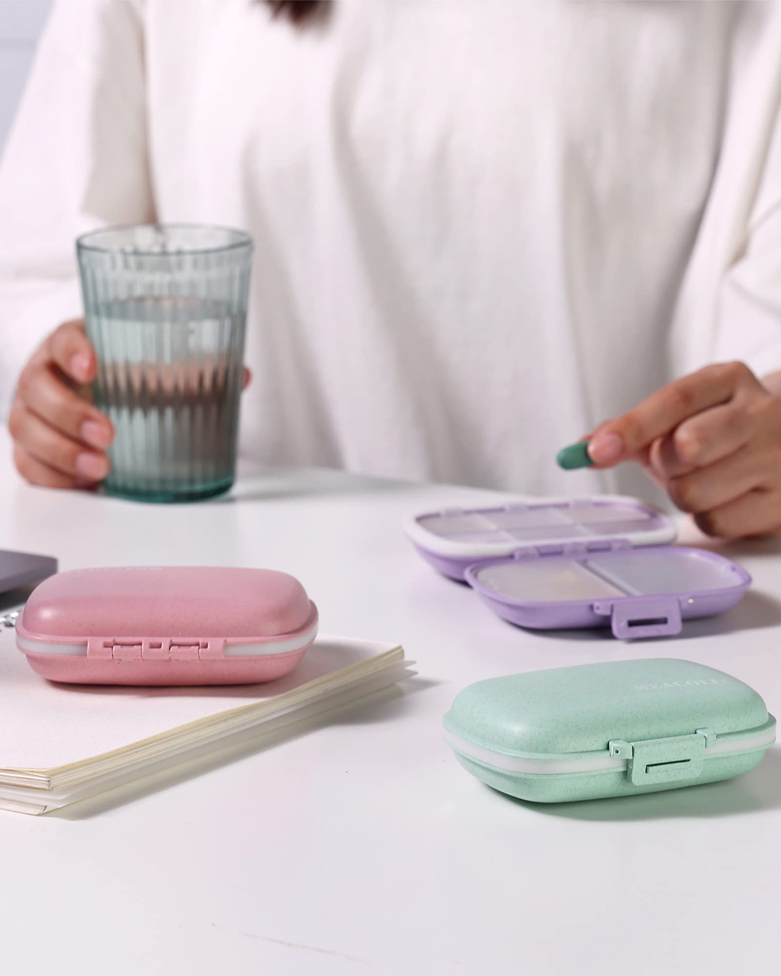 MEACOLIA colores vibrantes purpura verde rosa para estilo personal