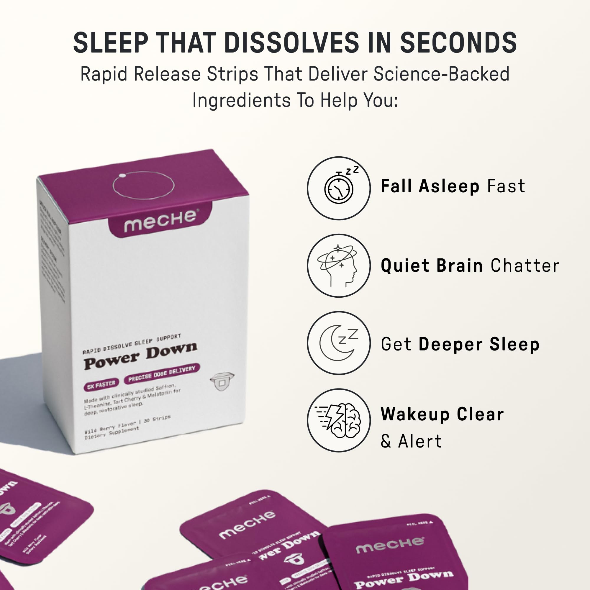 Meche tira de sueño sabor frambuesa, agradable para dormir sin esfuerzos