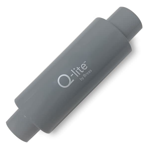 Med Bliss Q-lite silenciador en línea universal con conexiones compatibles para instalación rápida.