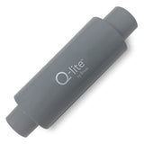 Med Bliss Q-lite silenciador en línea universal con conexiones compatibles para instalación rápida.