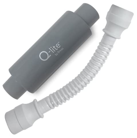 Med Bliss Q-lite silenciador en línea universal, minimiza ruido durante el flujo.