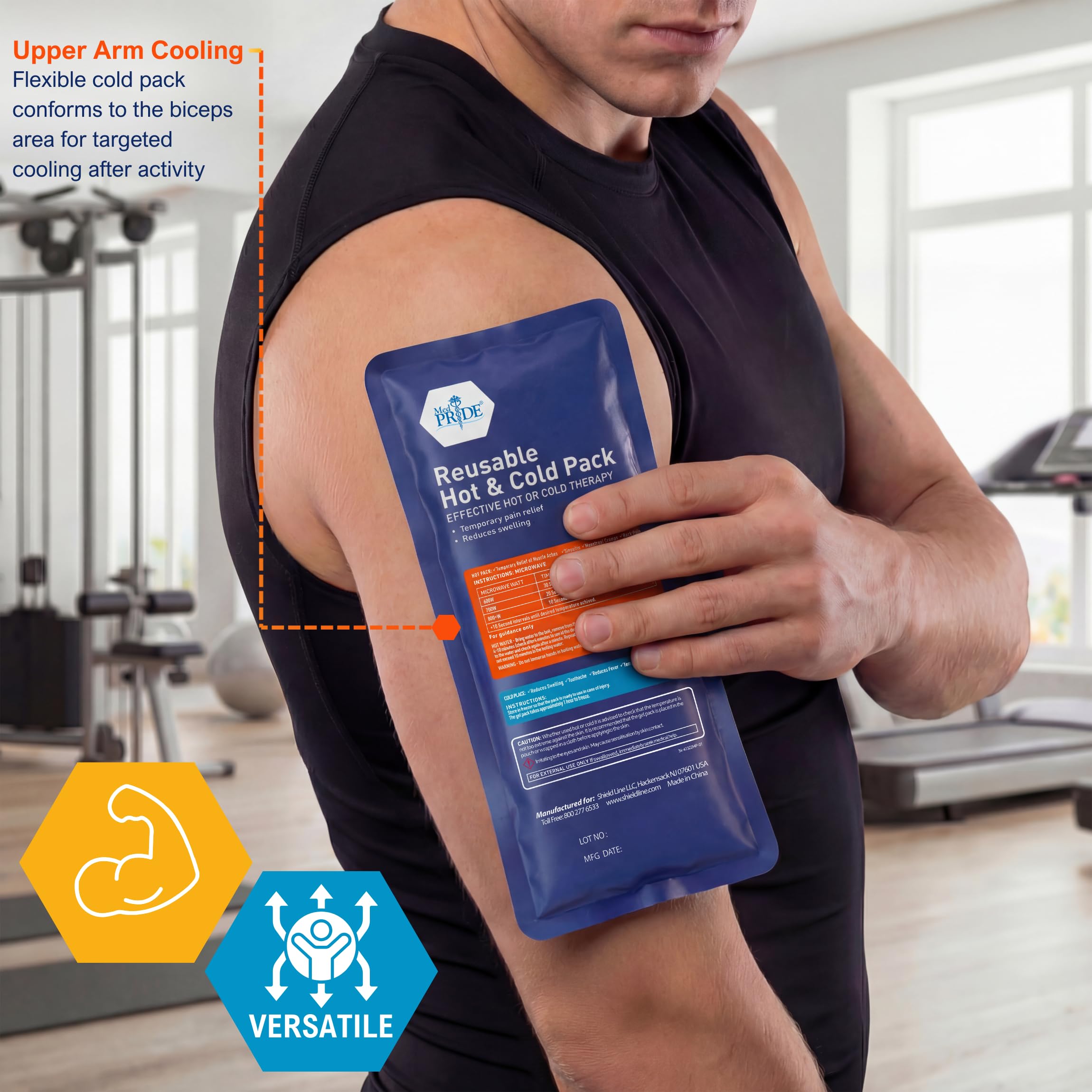 MED PRIDE alivio dolor brazo frio reducción de inflamación suave.
