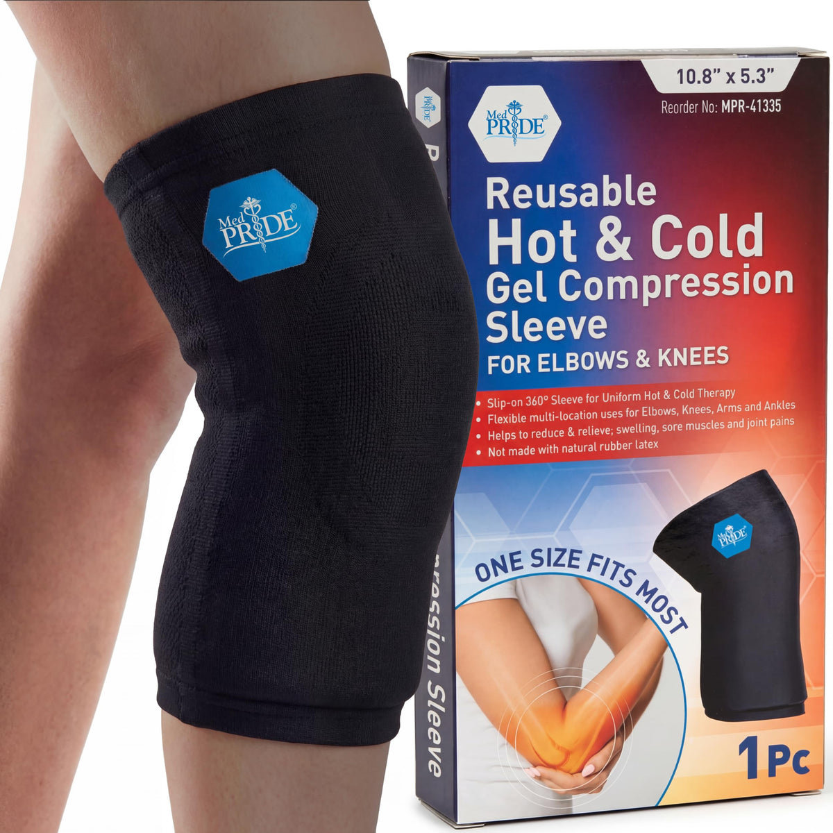 MED PRIDE banda gel para codo ofrece alivio localizado y uso post entrenamiento