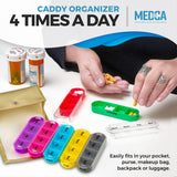 MEDca organizador con tapa deslizante para pastillas seguras