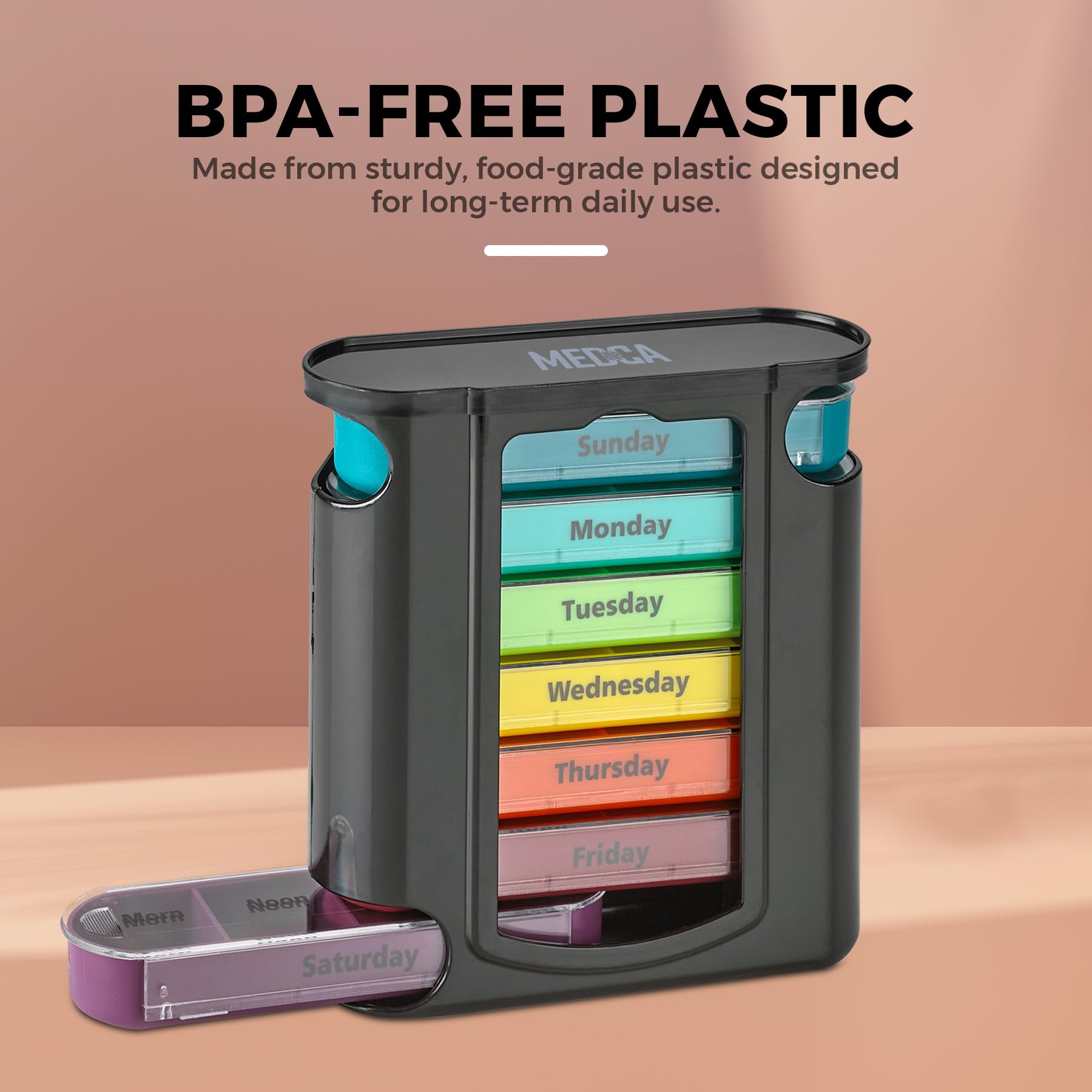 Plástico libre de BPA de MEDca, seguro para uso diario
