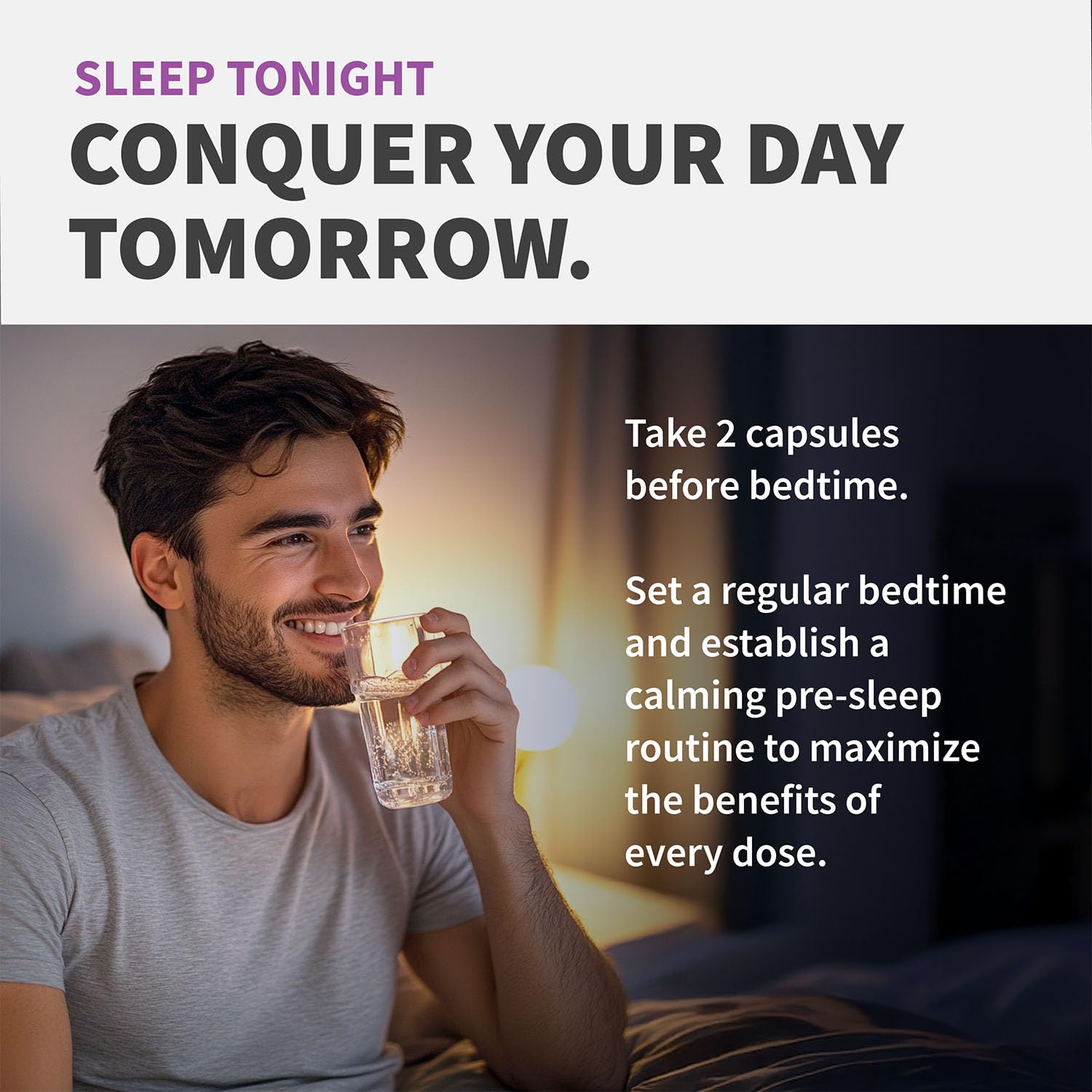 MedChoice cápsulas con GABA y 5-HTP, posible apoyo de relajación nocturna.