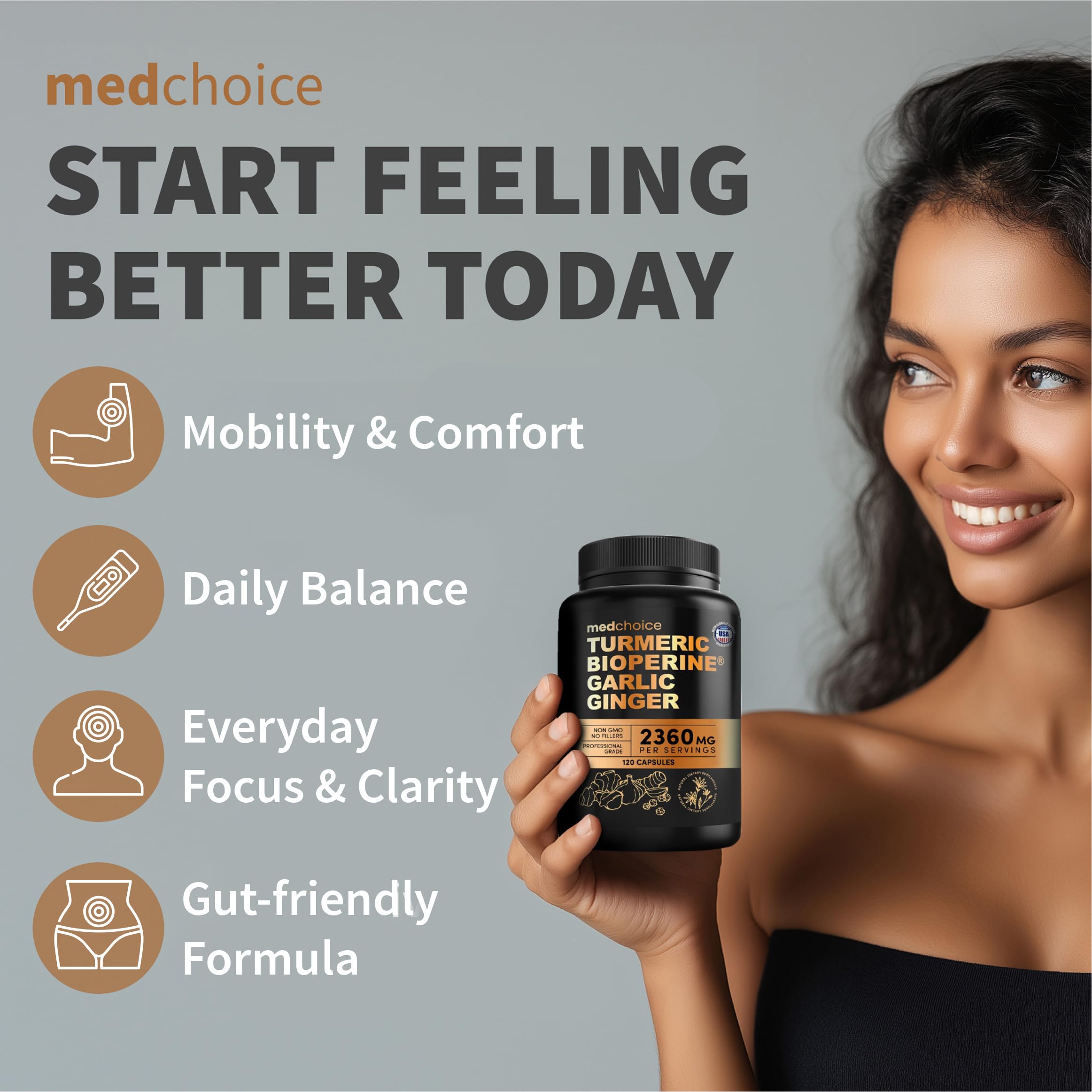 MedChoice fórmula digestiva con jengibre y ajo.