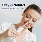 Medcodes Neti Pot con ajustes de presión para lavado nasal cómodo
