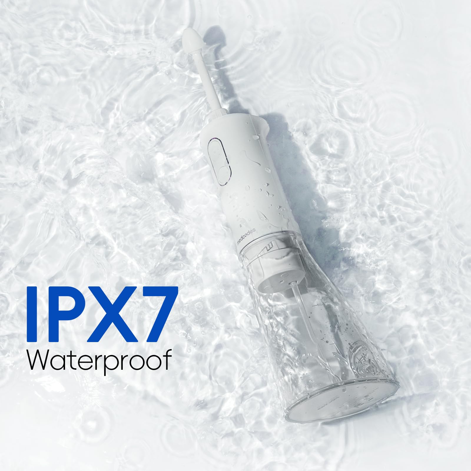 Boquilla giratoria 360° de Medcodes Neti Pot para ángulo cómodo