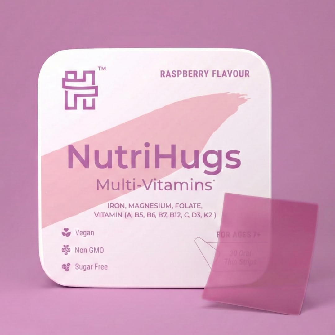 Tira disolvente NutriHugs de MedHugs para nutrición rápida sin agua.