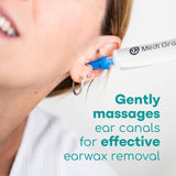 Medi Grade: cerumen removido con agua suave y controlada