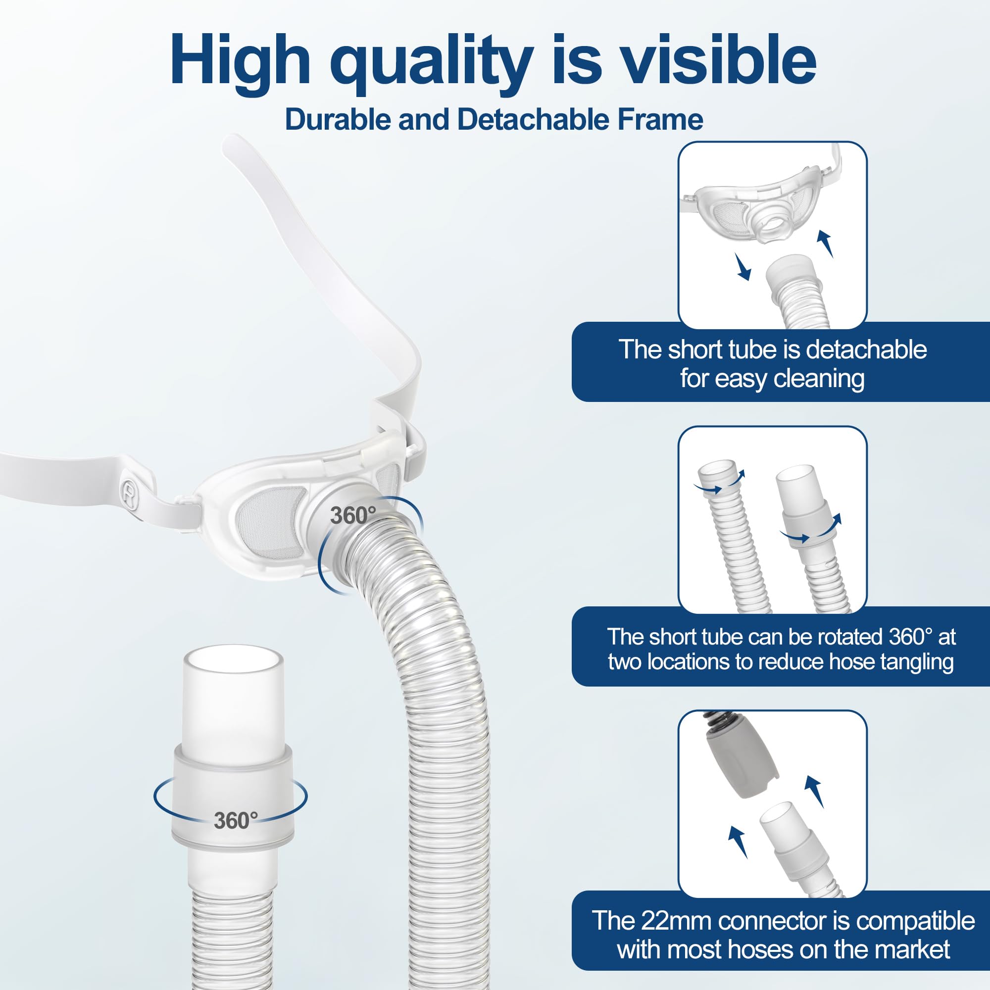 MEDICOLOR Airfit P10: cojín nasal tamaño L para ajuste cómodo.