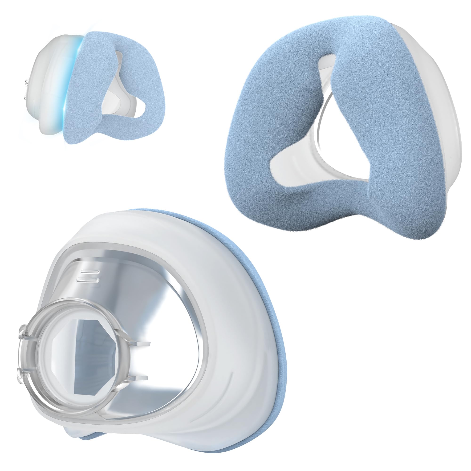 MEDICOLOR almohadilla nasal con tejido-silicona, sensación suave para uso diario y ajuste cómodo.