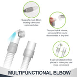Cojín nasal MEDICOLOR N20 con tubo; sellado suave para uso nocturno.