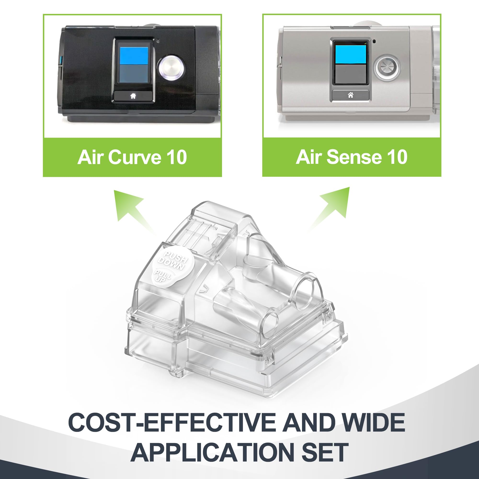 MEDICOLOR-tubo-agua-repuesto-airsense-10, facilita mantenimiento y menos recargas.