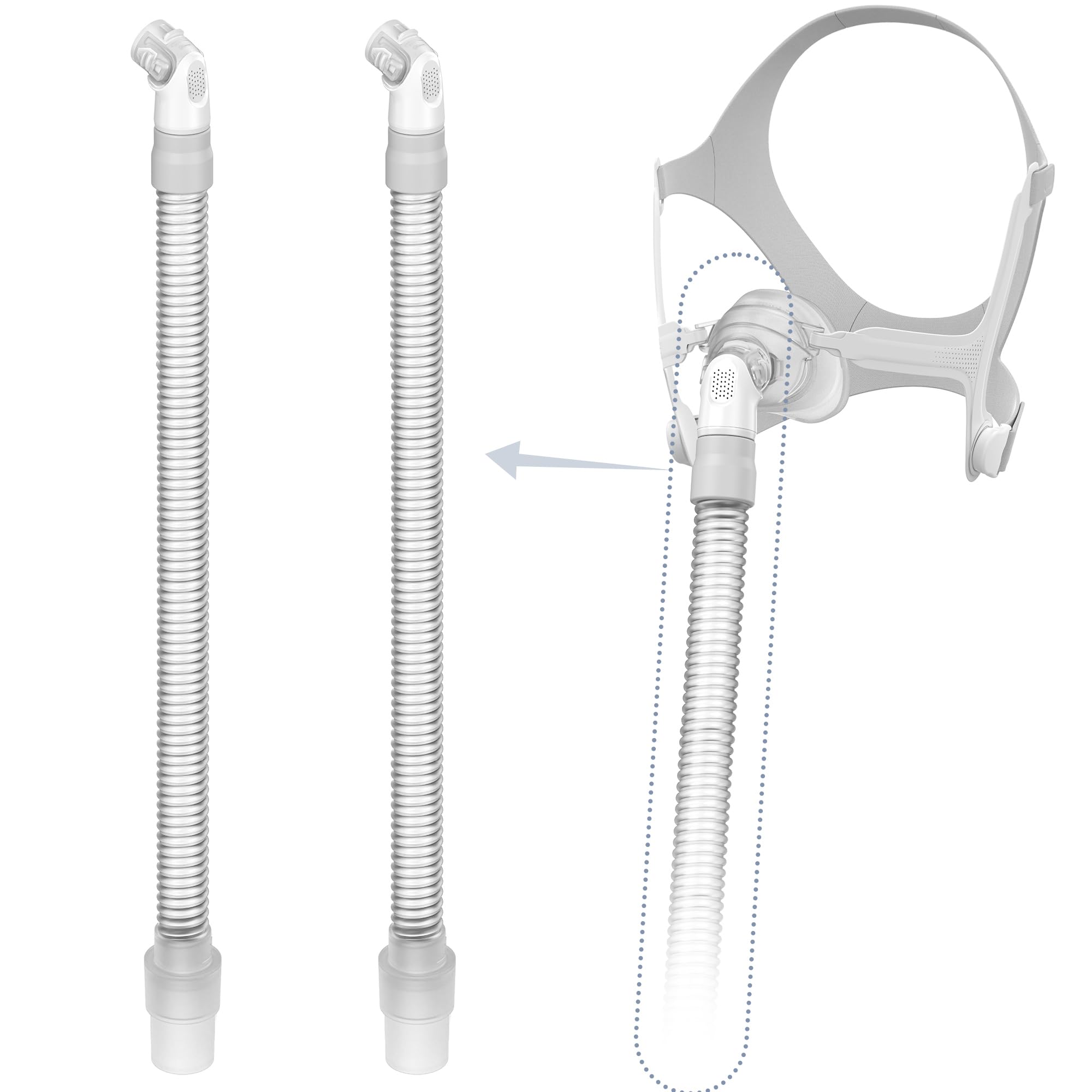 Medihealer Airfit N20 tubo repuesto, paquete de 2, ideal para mantenimiento cómodo.