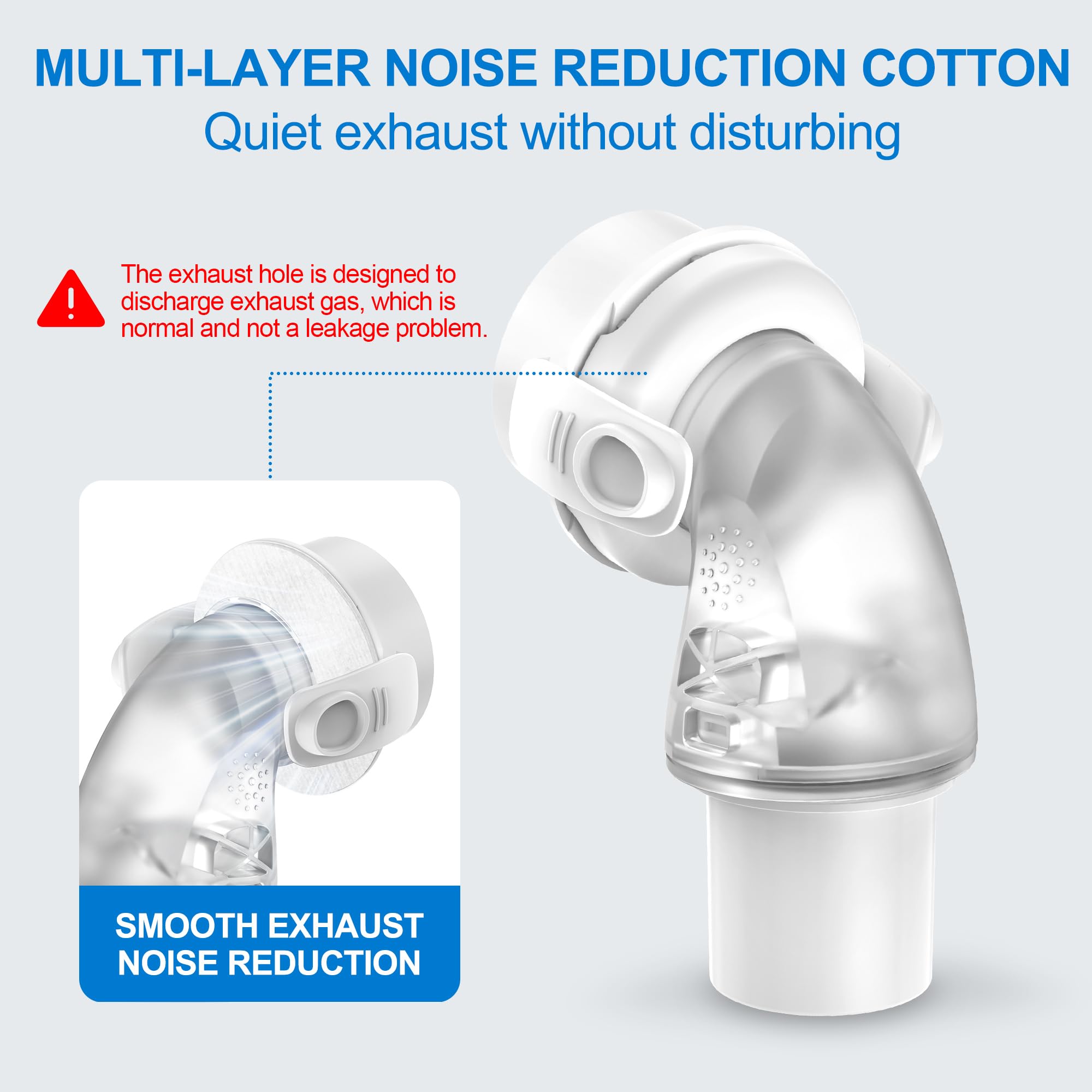Ajuste seguro para tubo CPAP con codo Medihealer
