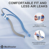 Ajuste ceñido Medihealer AirFit P10 evita deslizamientos y mantiene sello.