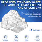 Medihealer cámara de agua AirSense 10 con llenado superior fácil.