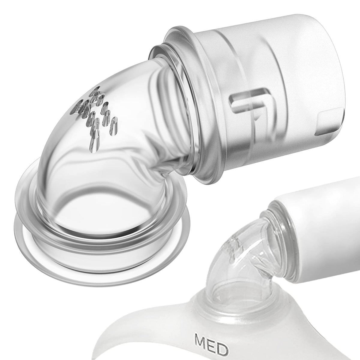 Medihealer codo giratorio compatible con DreamWear y DreamWisp para mayor comodidad.