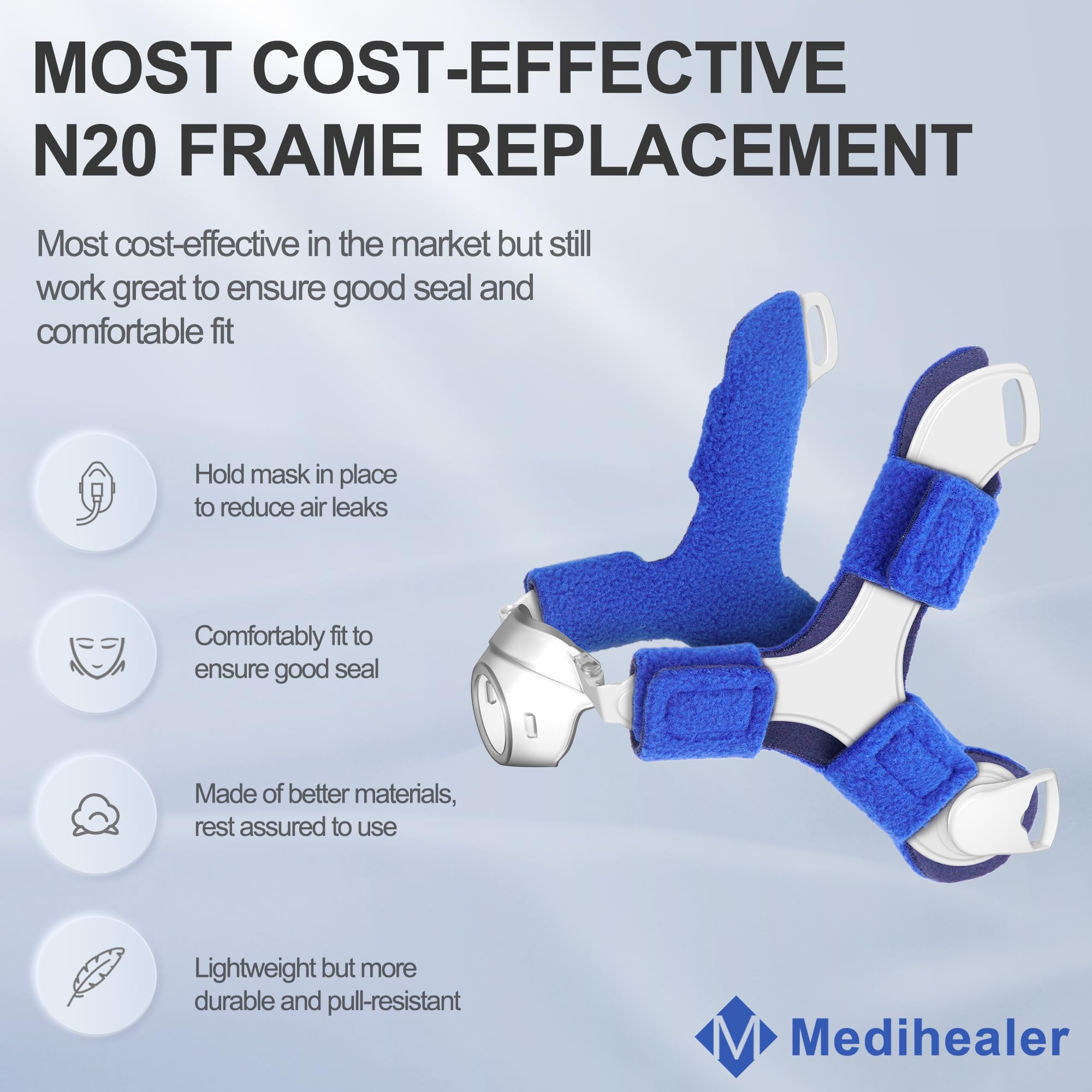 Medihealer clips N20 mantienen la mascarilla fija con comodidad.
