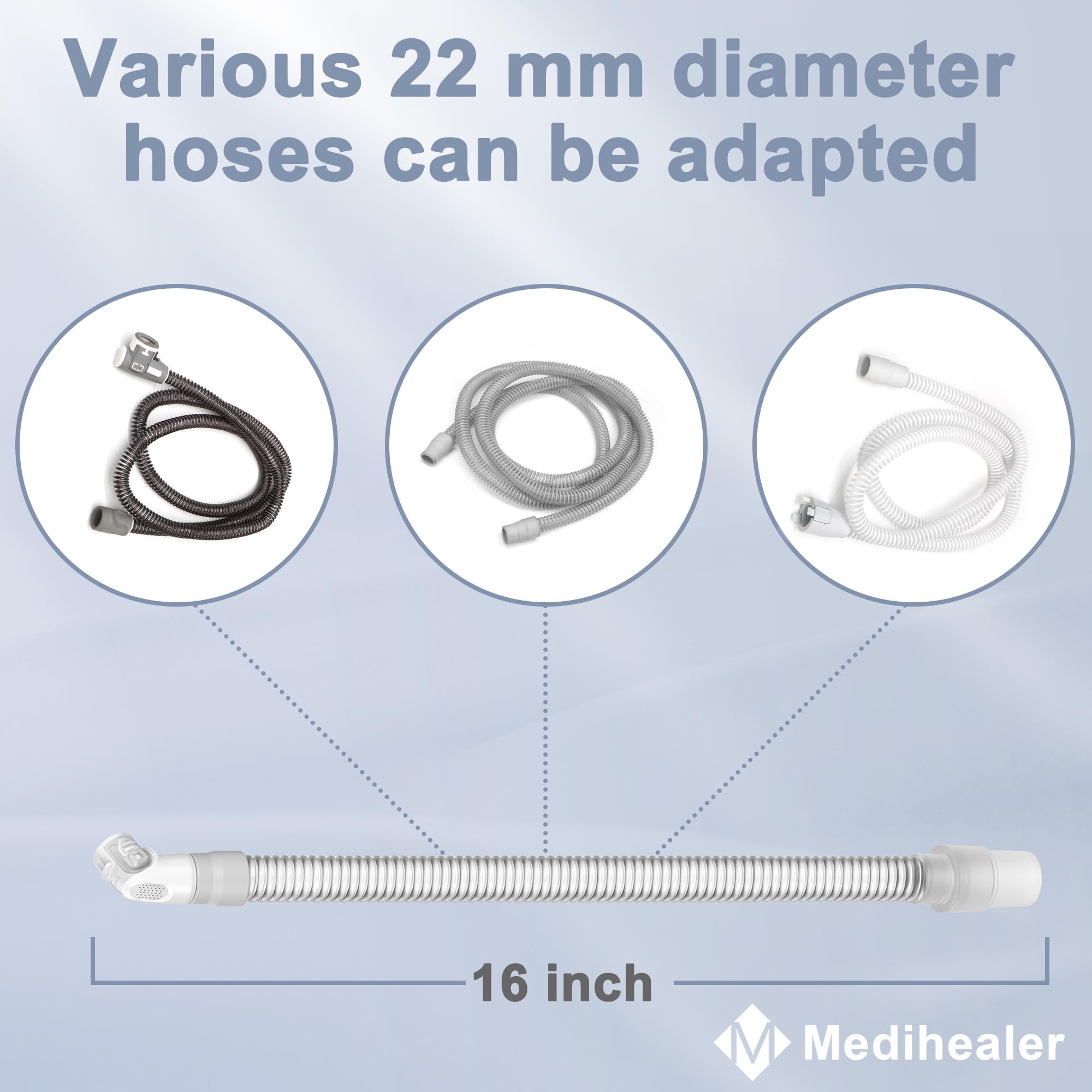 Medihealer Tubo N20, clip de liberación rápida y resistente.