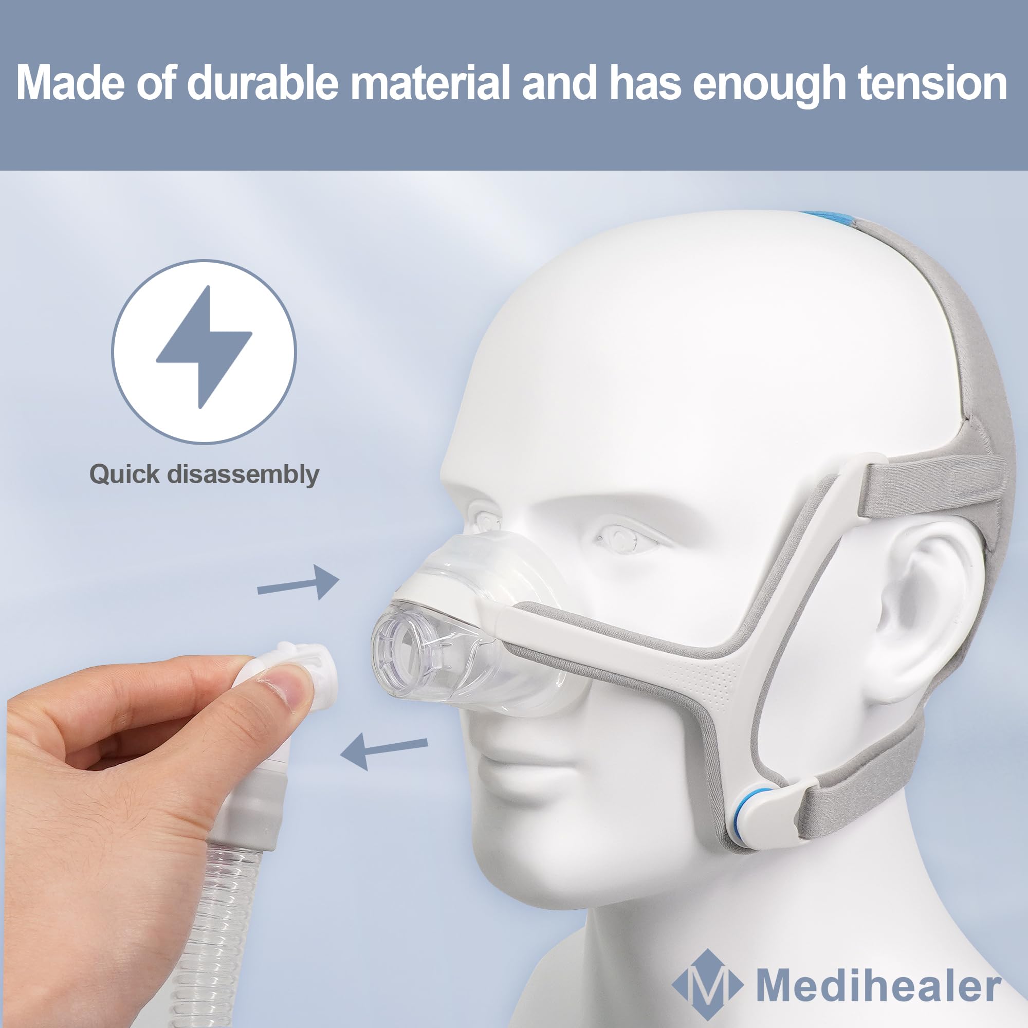Medihealer Tubo N20, conexión sin fugas para uso más silencioso.