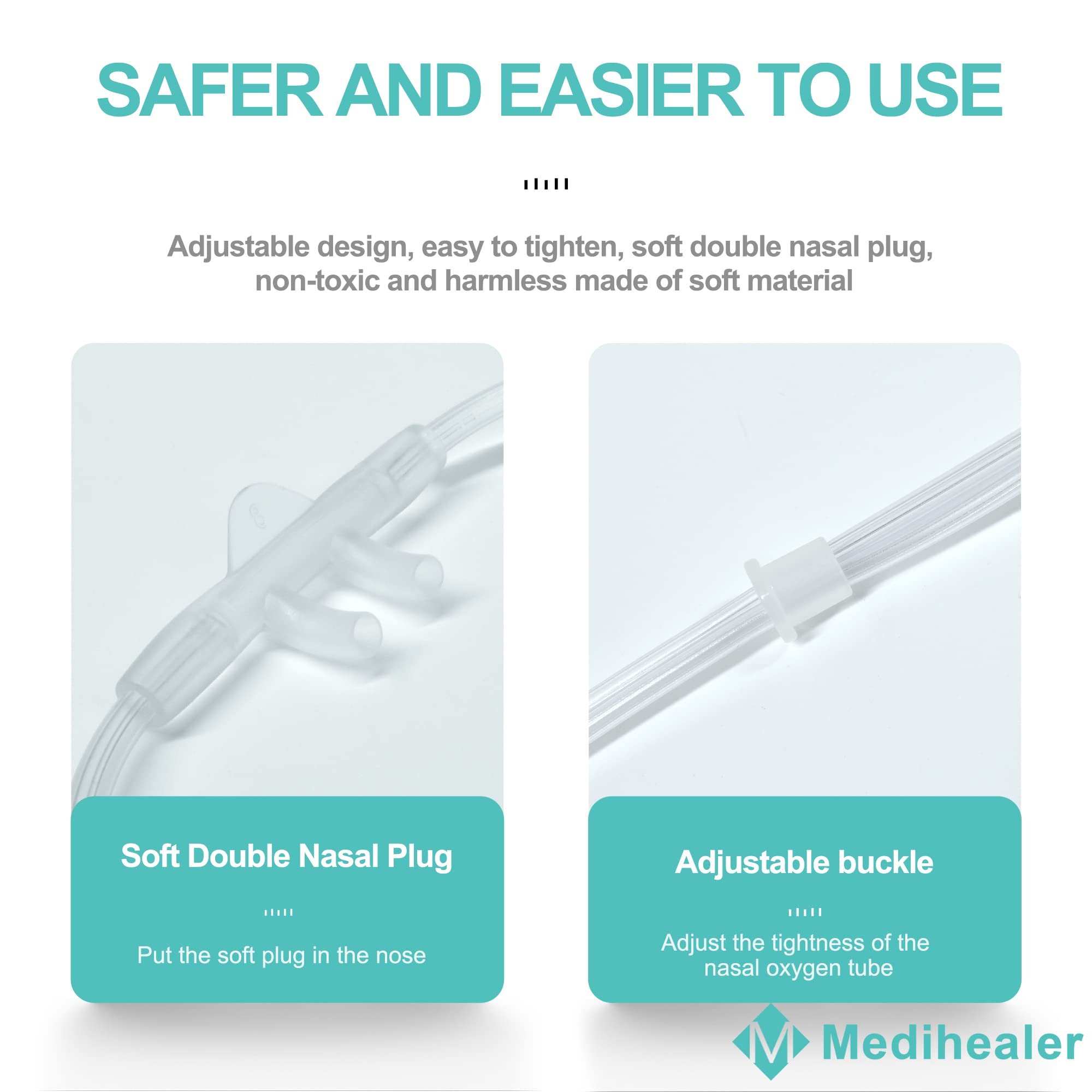 Medihealer tubo nasal suave y cómodo para uso diario sin irritación.
