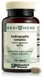 Mediherb Andrographis Complex, botella de 120 tabletas, para apoyar el sistema inmune.