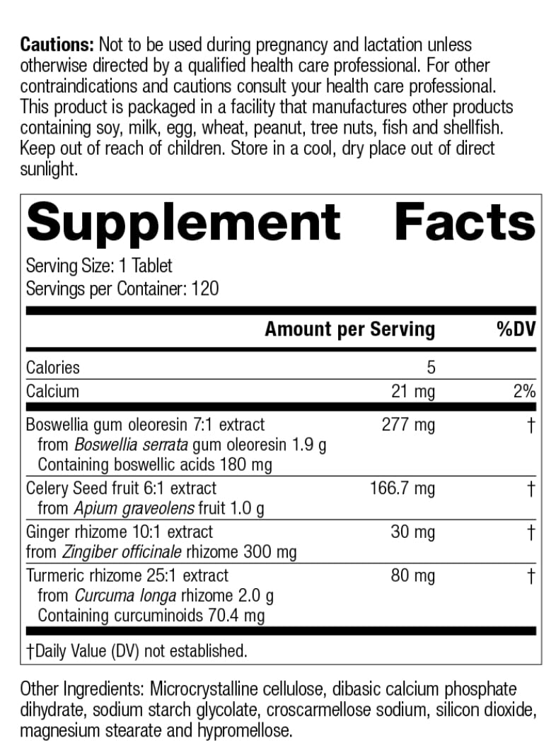 MediHerb Boswellia Complex 120t cápsulas, ideal para una circulación normal.