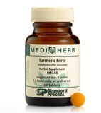 Mediherb Curcuma Forte — botella con cápsulas para apoyar la movilidad diaria.