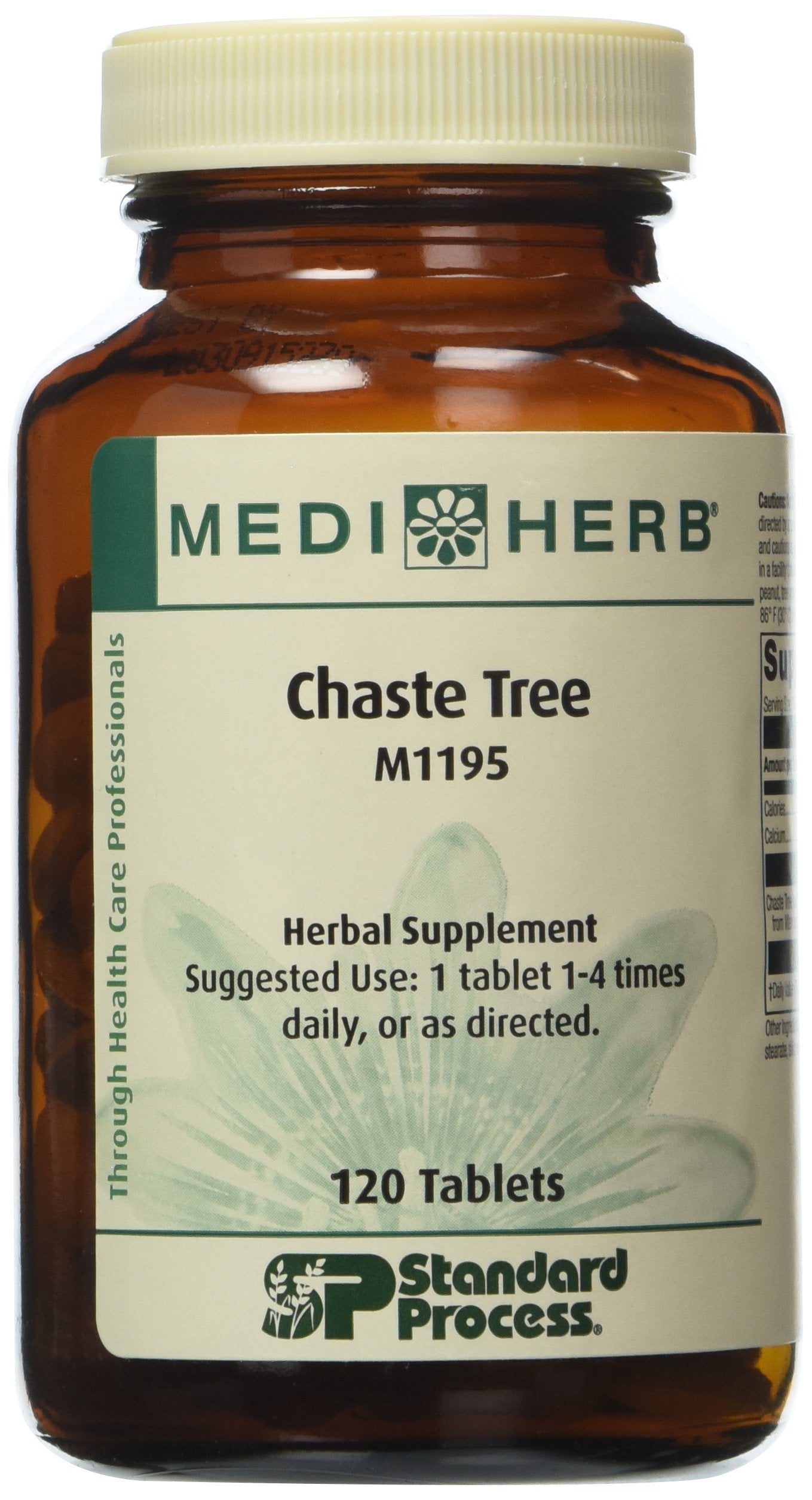 Mediherb Vitex agnus-castus, botella de 120 tabletas para apoyar el equilibrio hormonal natural