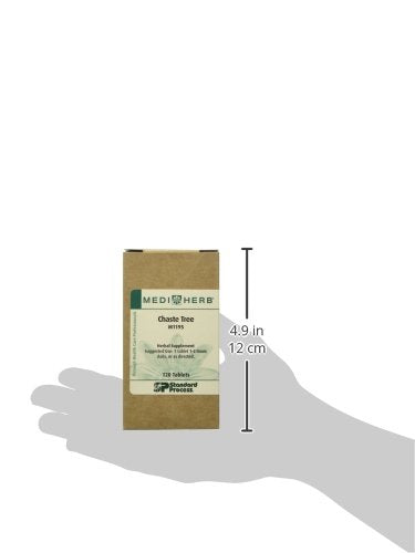 Mediherb Vitex agnus-castus, caja trasera con detalle de extracción en frío para conservar calidad
