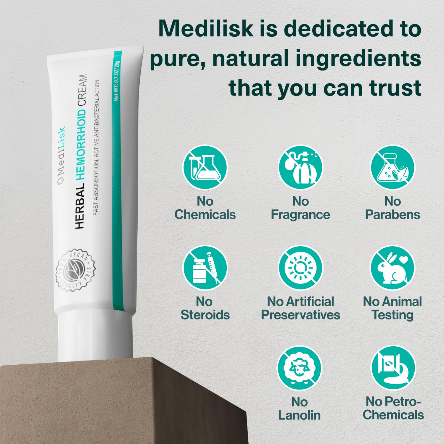 MediLisk crema en envase práctico, conjunto de 3 para cuidado continuo