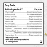 Etiqueta de MediNatura BHI Calming Tablets para compra consciente.