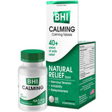 Uso nocturno de MediNatura BHI Calming Tablets para descanso suave.