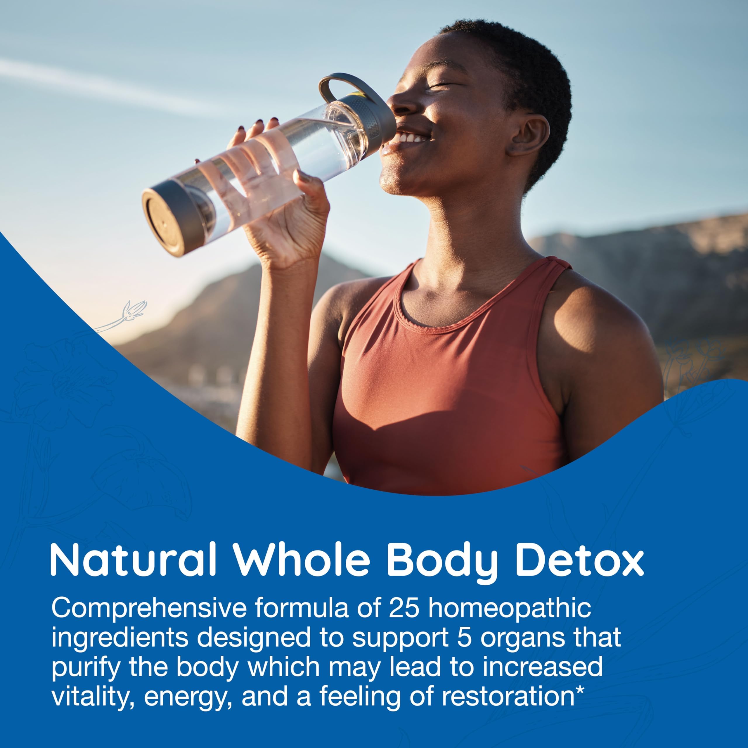 MediNatura BodyAnew, etiqueta de botellas, información clara para desintoxicación suave.