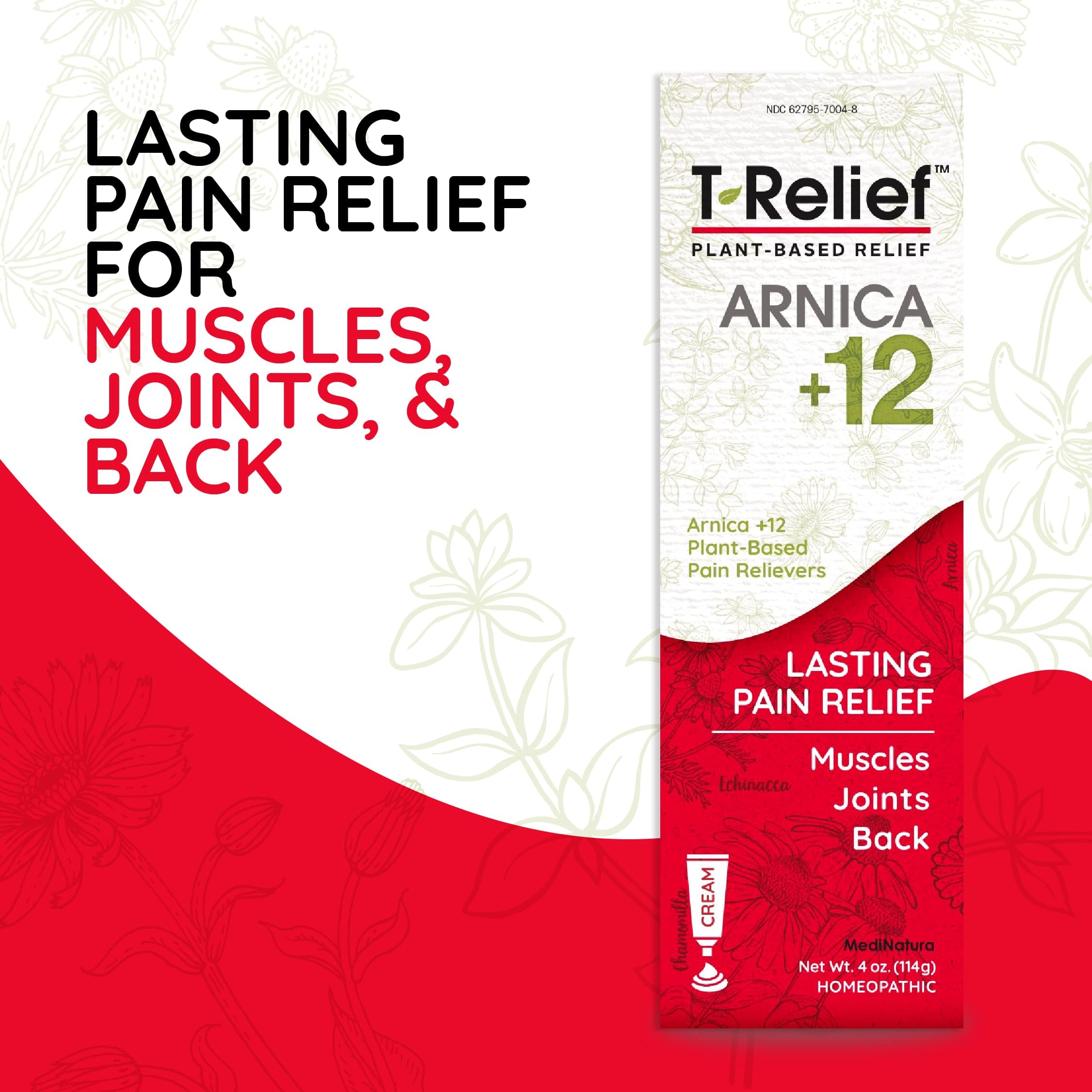 MediNatura T-Relief Arnica, aplicación en manos para molestias leves.